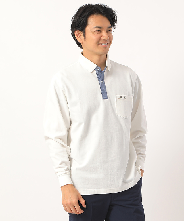 crepuscule - 【残りわずか】Moss Stitch Half Zip Polo