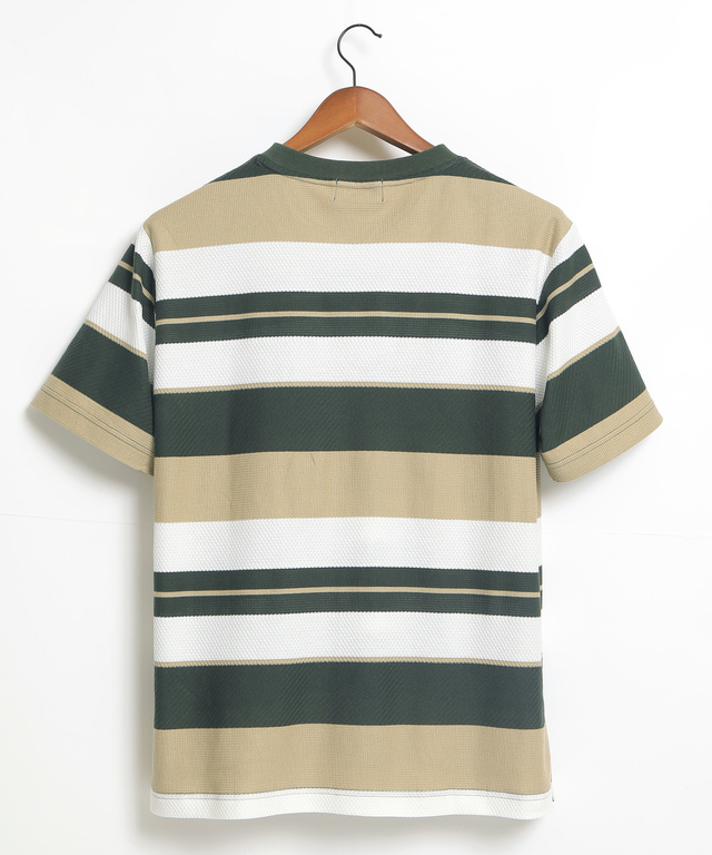 ジャカードボーダーTシャツ【日本製生地】
