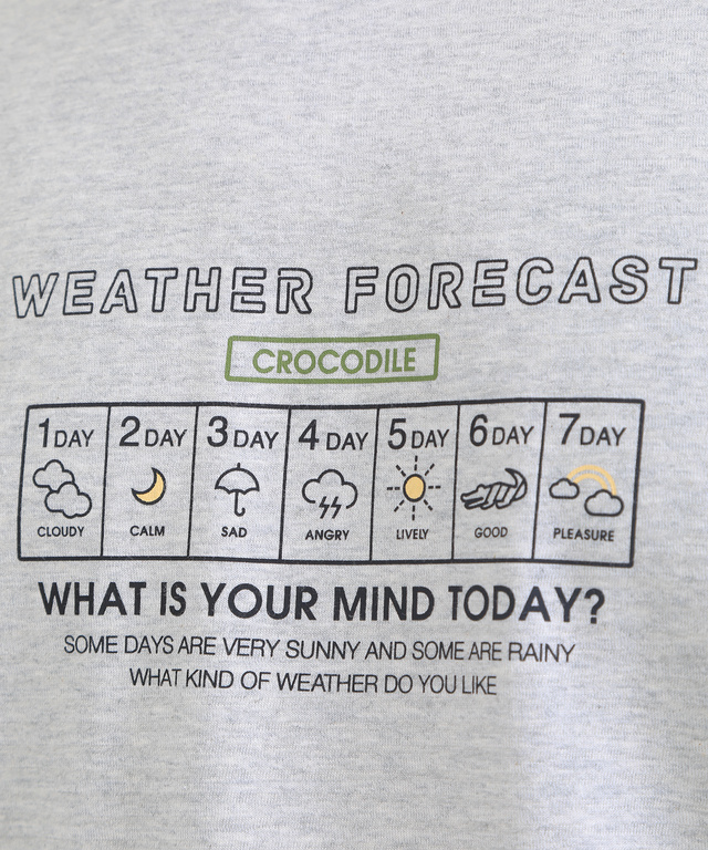 ウェザーモチーフTシャツ