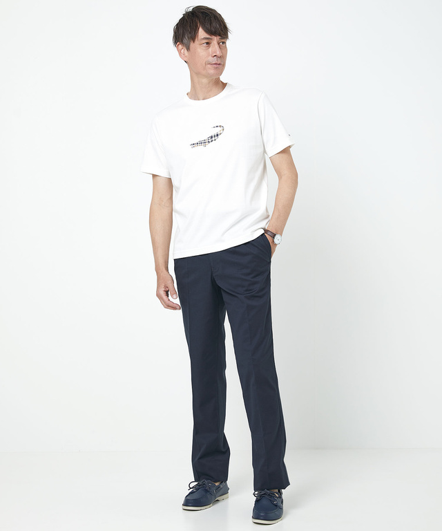 クロコダイルタータン プリント Tシャツ