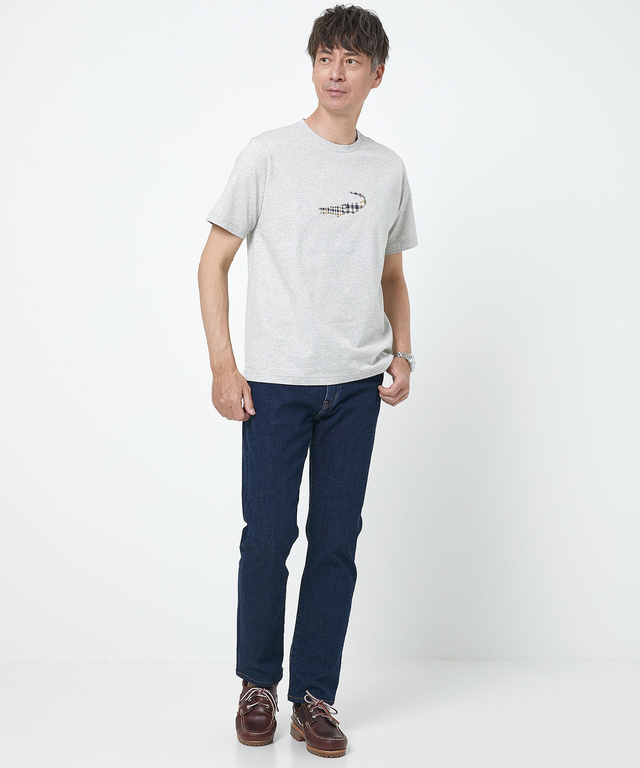 クロコダイルタータン プリント Tシャツ
