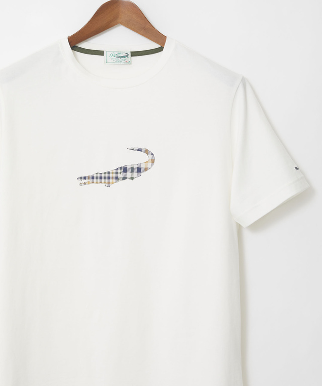 クロコダイルタータン プリント Tシャツ