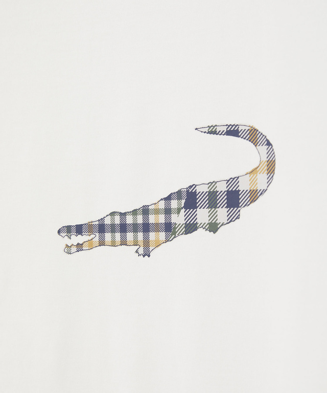 クロコダイルタータン プリント Tシャツ