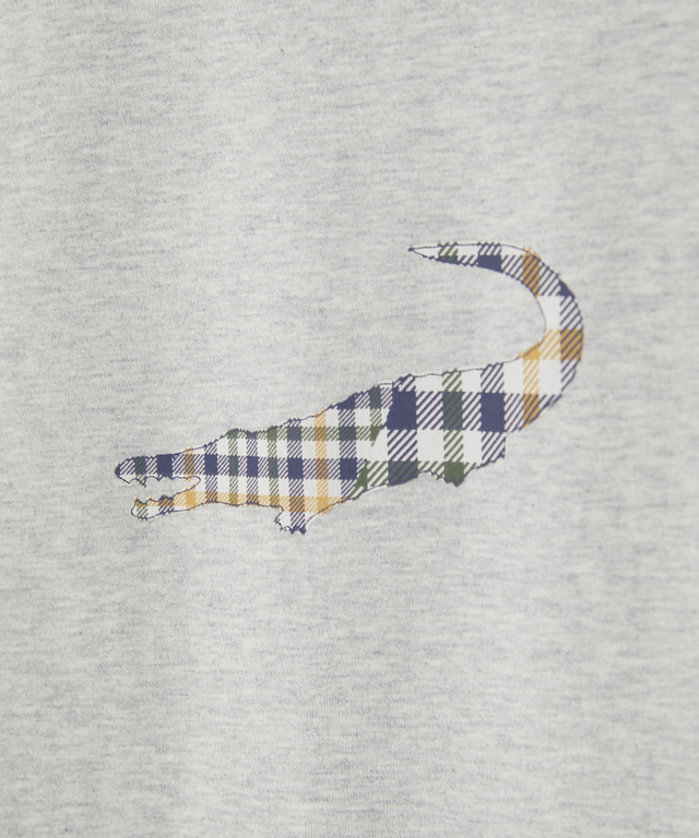 クロコダイルタータン プリント Tシャツ