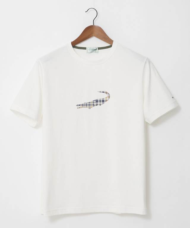クロコダイルタータン プリント Tシャツ