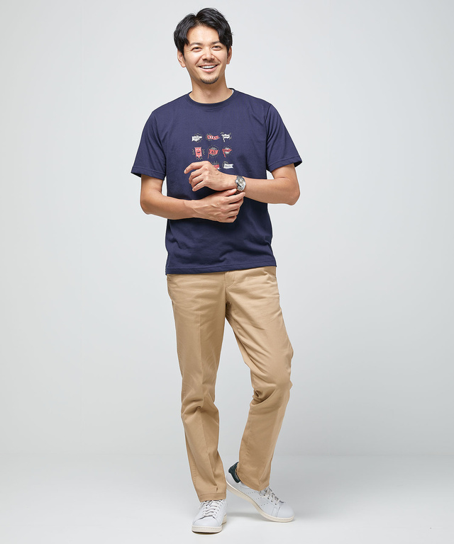 メンズ フラッグモチーフ プリント Tシャツ【吸汗速乾】通販 [1602-34219] クロコダイル(CROCODILE) 公式通販サイト