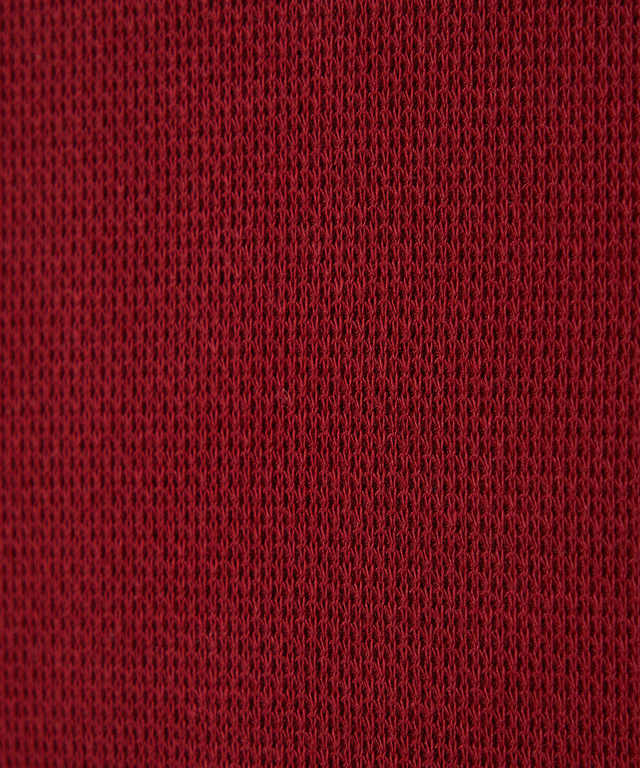 プレーティング鹿の子 襟布帛 ポロシャツ