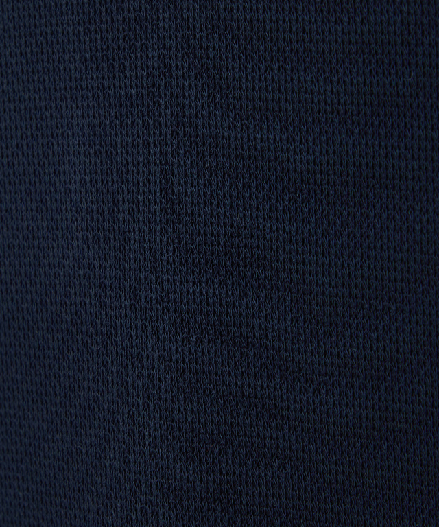 プレーティング鹿の子 襟布帛 ポロシャツ