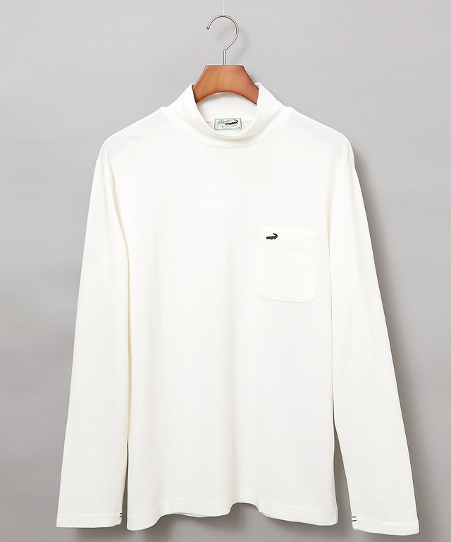 リブ ハイネック  カットソー