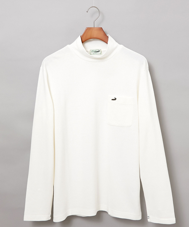 リブ ハイネック  カットソー