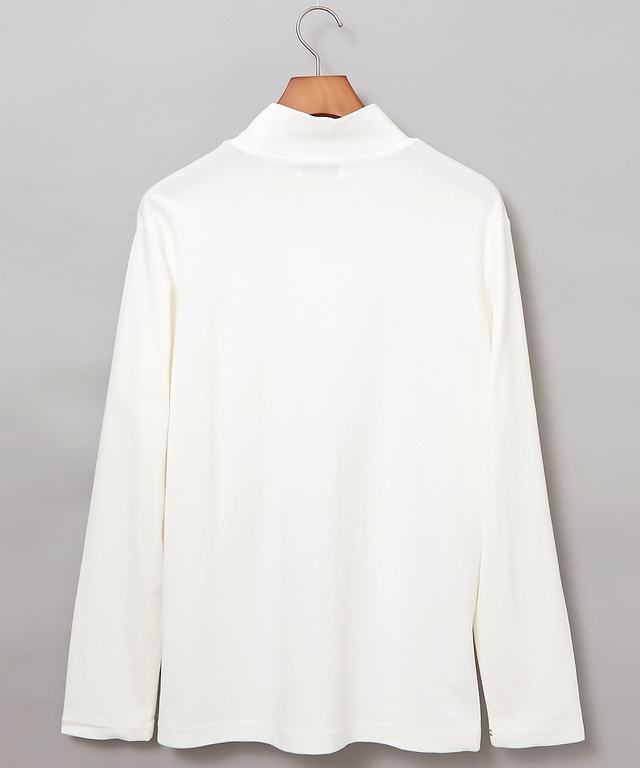 リブ ハイネック  カットソー