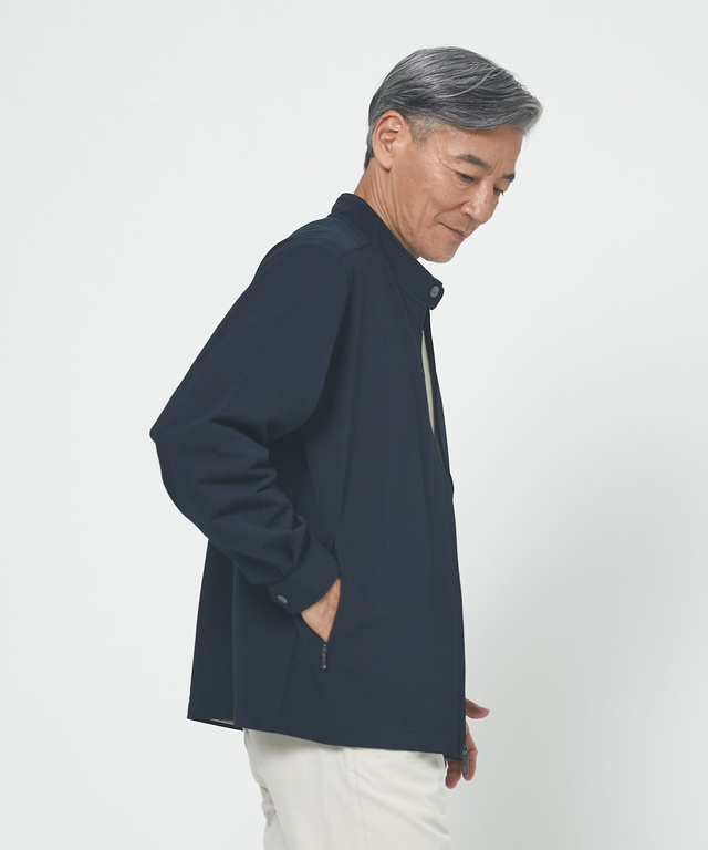 チェック柄 ジャカード ブルゾン