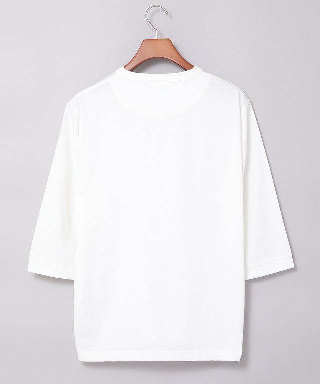 ヘンリーネック 七分袖 Tシャツ【吸汗速乾】