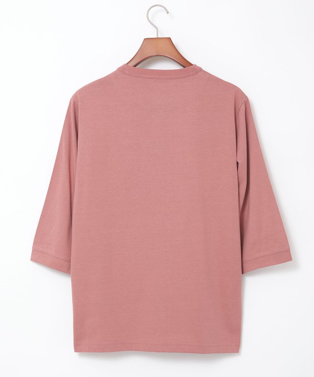 ヘンリーネック 七分袖 Tシャツ【吸汗速乾】