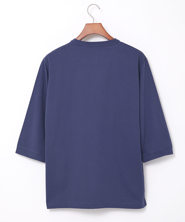 ヘンリーネック 七分袖 Tシャツ【吸汗速乾】