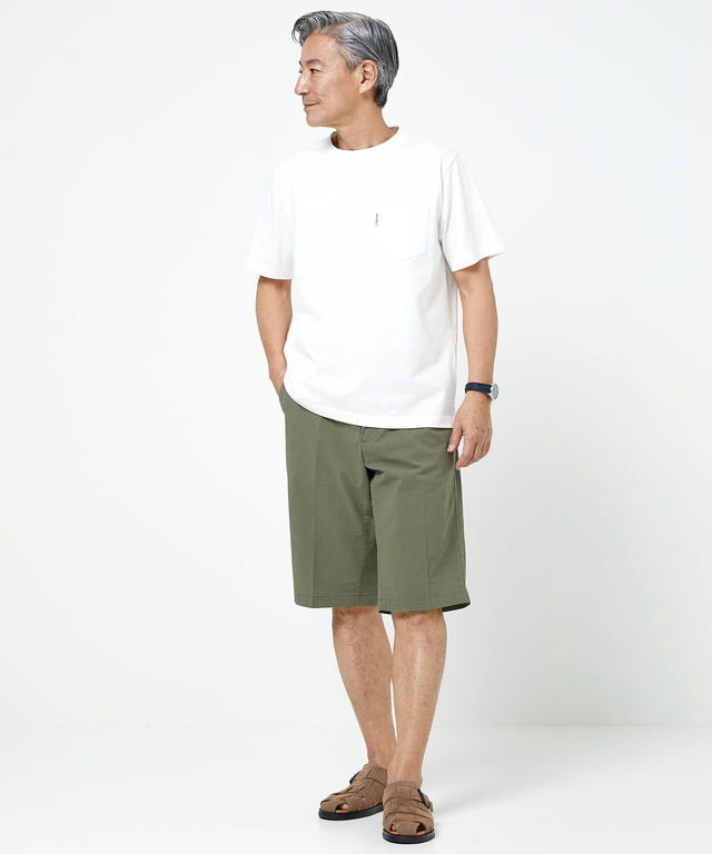 天竺 クルーネック Tシャツ【UV加工】【吸汗速乾】