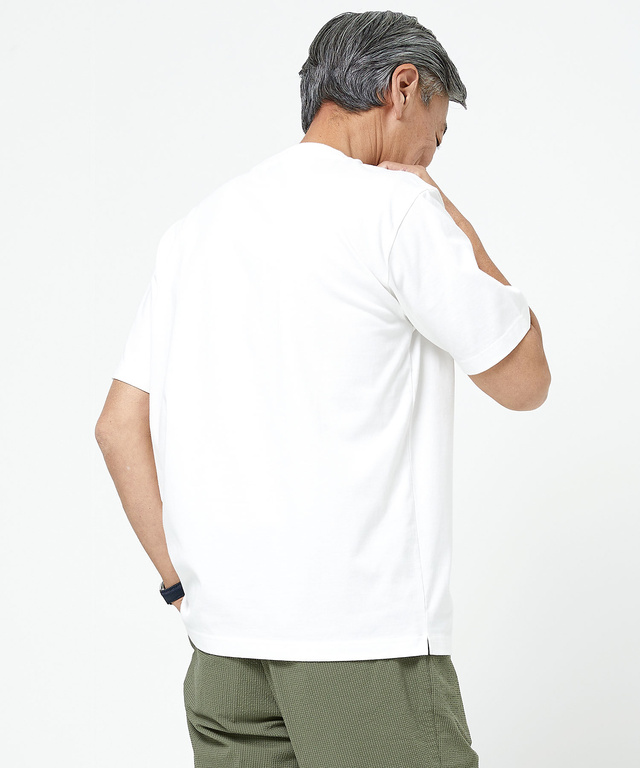 天竺 クルーネック Tシャツ【UV加工】【吸汗速乾】