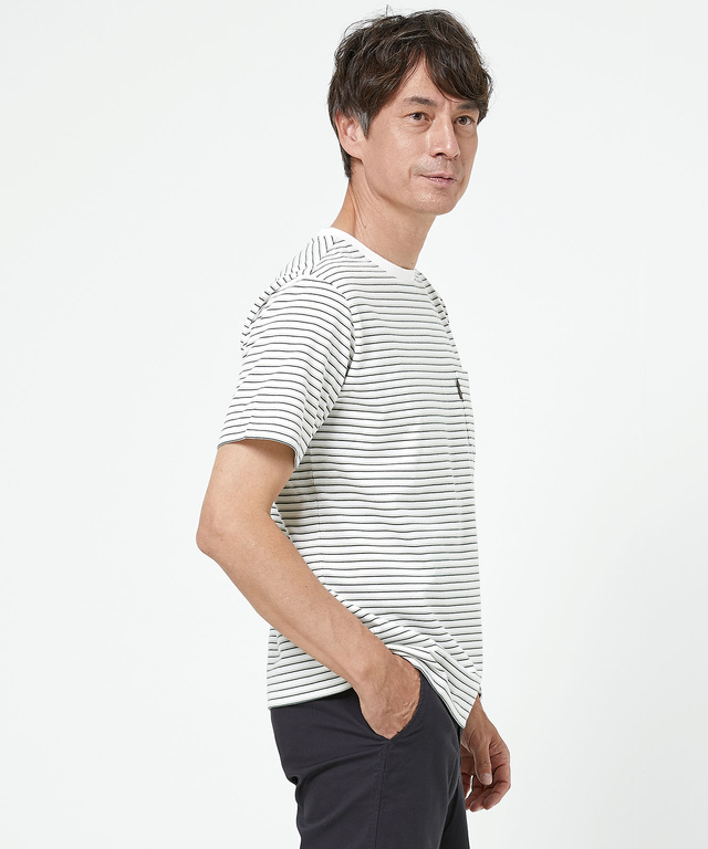 天竺 クルーネック Tシャツ【UV加工】【吸汗速乾】