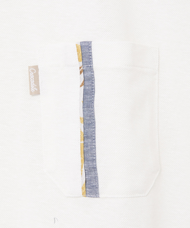 スノーコットンリネン 鹿の子 クルーネックTシャツ【接触冷感】