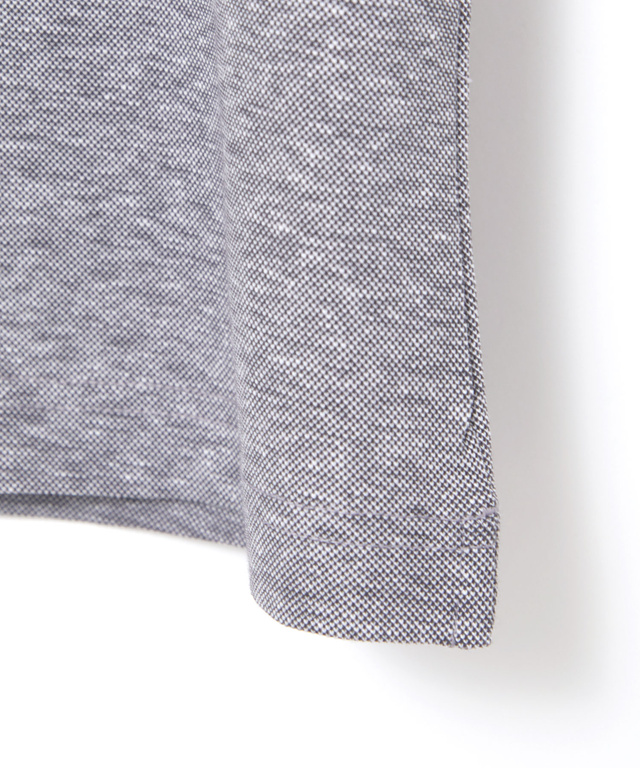 スノーコットンリネン 鹿の子 クルーネックTシャツ【接触冷感】