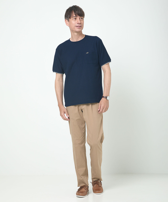 ヘリボーン リブライン Tシャツ【吸汗速乾】