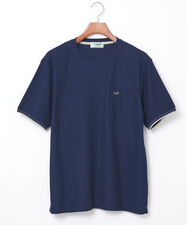 ヘリボーン リブライン Tシャツ【吸汗速乾】