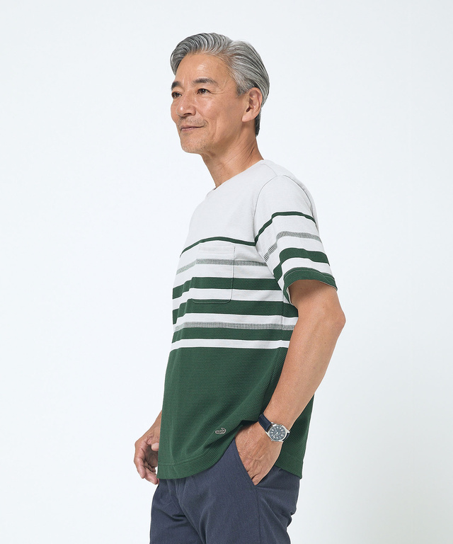 パネルボーダー デザイン Tシャツ