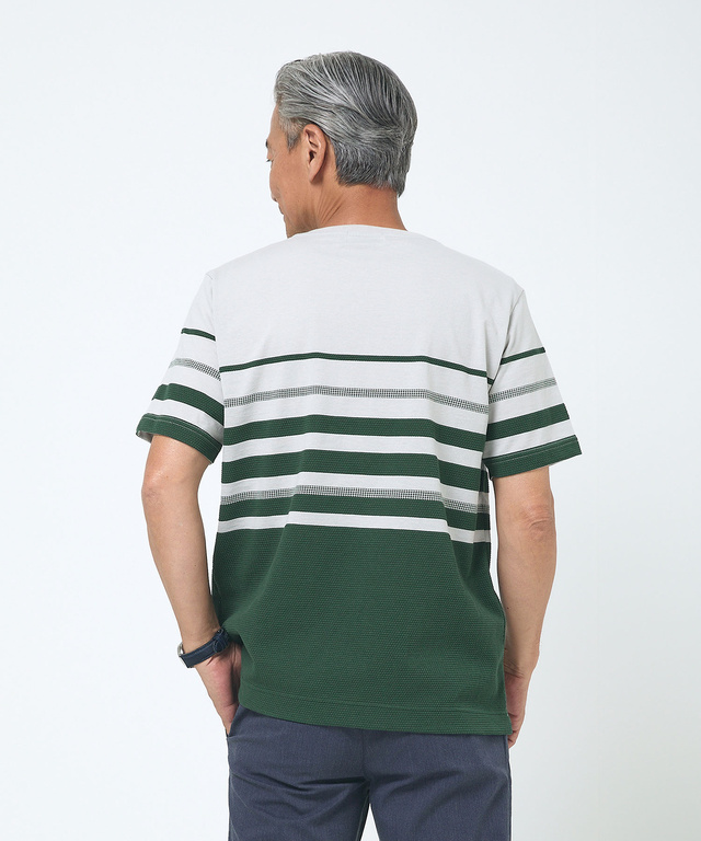 パネルボーダー デザイン Tシャツ
