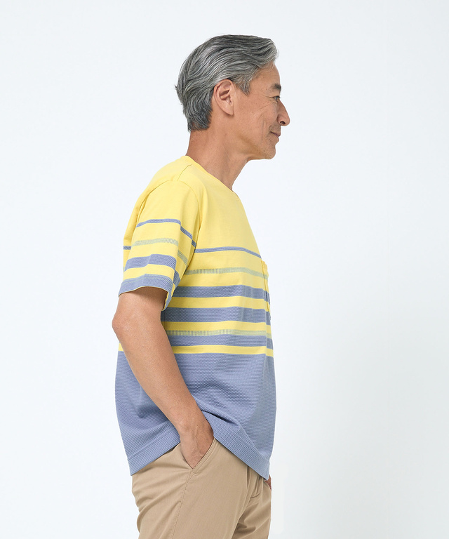 パネルボーダー デザイン Tシャツ