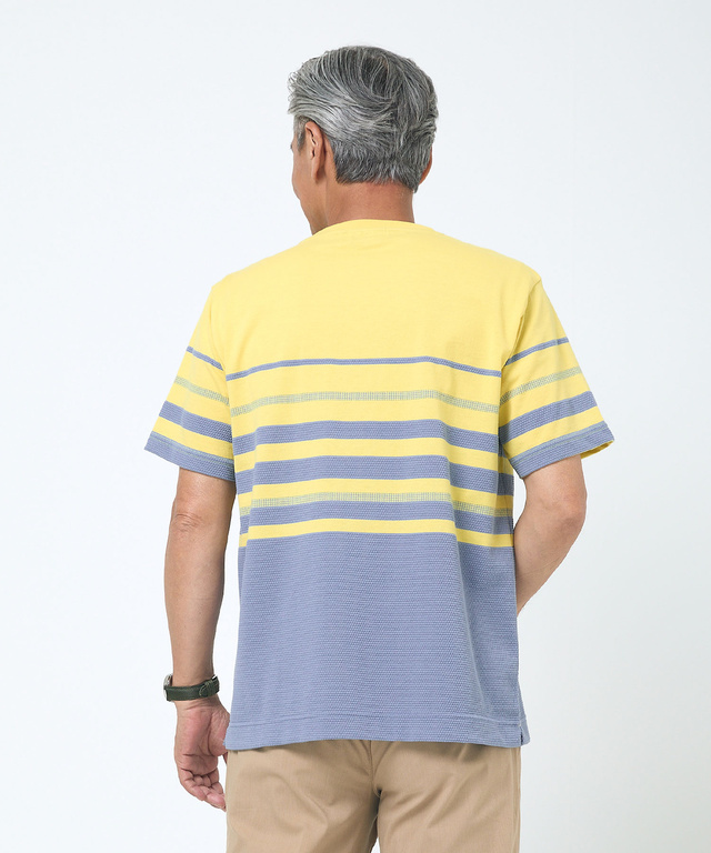 パネルボーダー デザイン Tシャツ