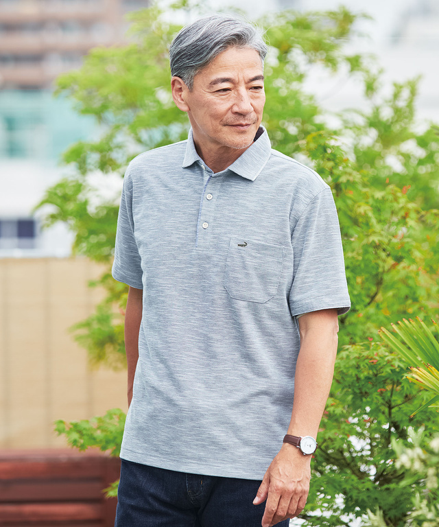 スラブカノコ 共襟 プルオーバーシャツ