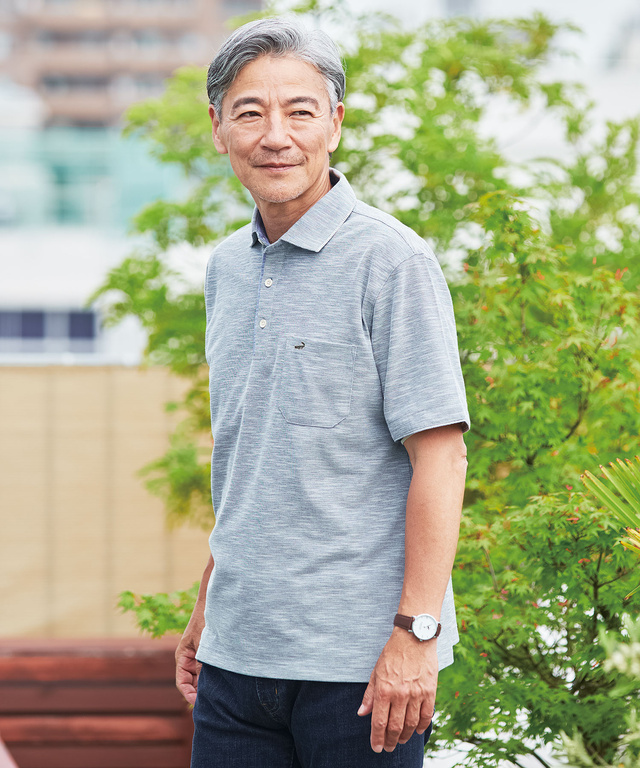 スラブカノコ 共襟 プルオーバーシャツ