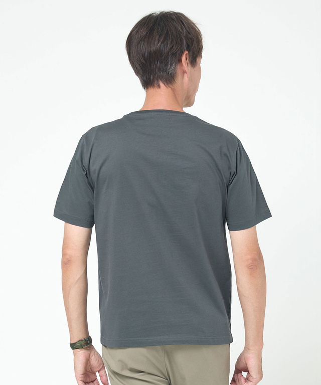 チェック柄 ロゴ プリントTシャツ