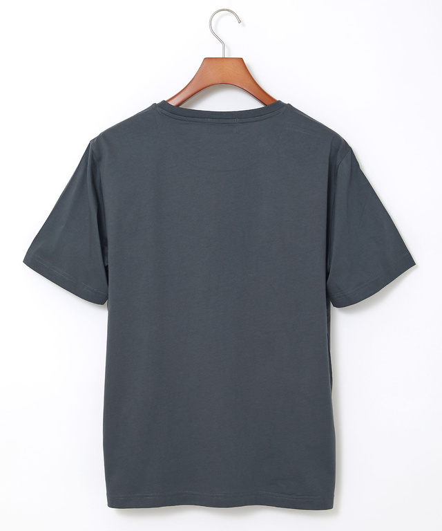 チェック柄 ロゴ プリントTシャツ