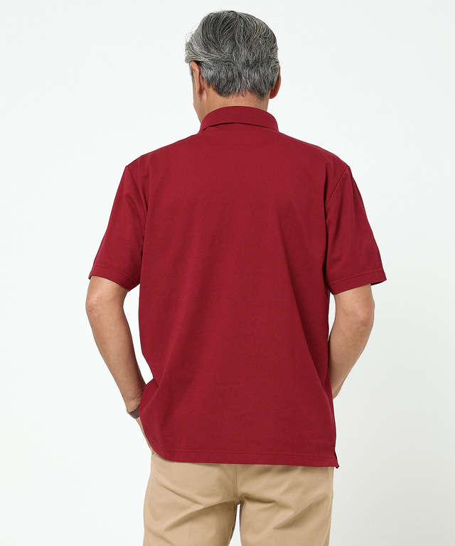 鹿の子 デザイン ポロシャツ