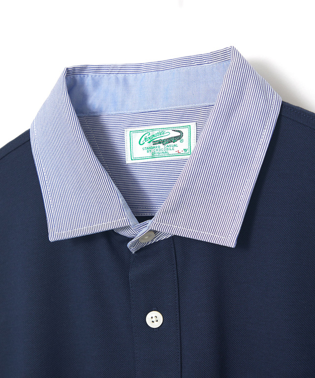 スノーコットン 布帛襟 ポロシャツ【接触冷感】