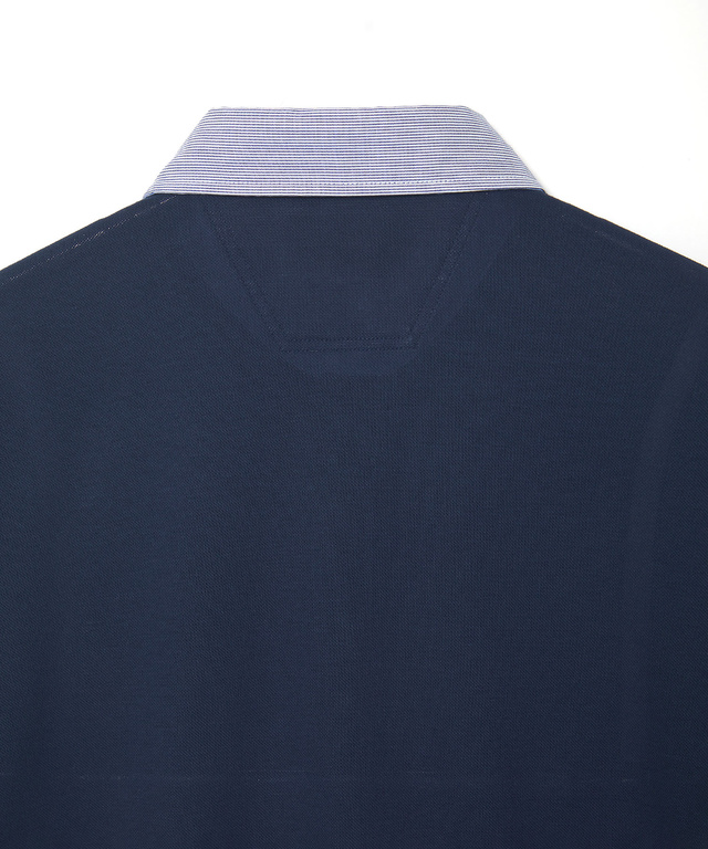 スノーコットン 布帛襟 ポロシャツ【接触冷感】