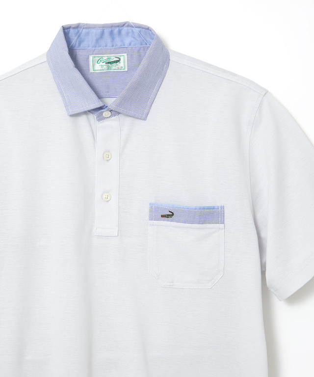 スノーコットン 布帛襟 ポロシャツ【接触冷感】