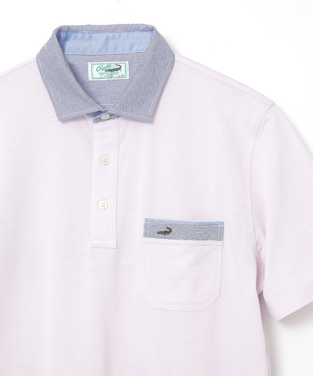 スノーコットン 布帛襟 ポロシャツ【接触冷感】