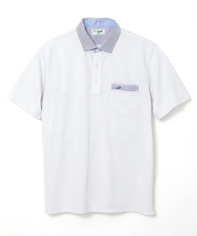 スノーコットン 布帛襟 ポロシャツ【接触冷感】