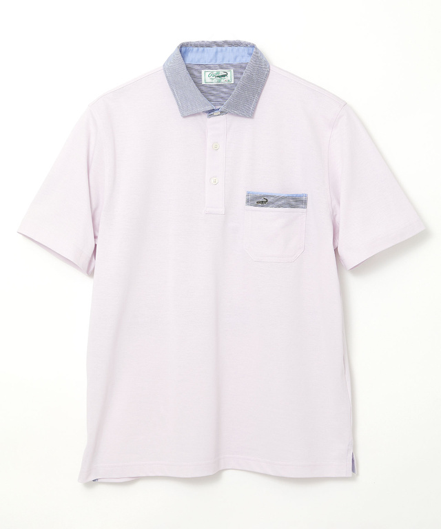 スノーコットン 布帛襟 ポロシャツ【接触冷感】