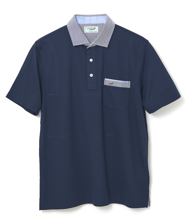 スノーコットン 布帛襟 ポロシャツ【接触冷感】