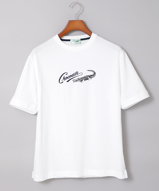 プレーティング天竺 ロゴプリント Tシャツ【一部店舗限定】