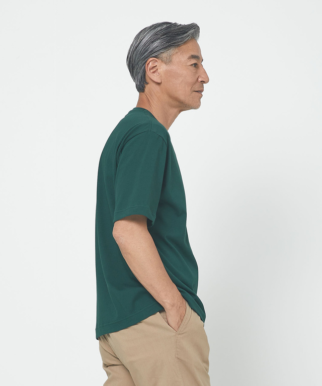 プレーティング天竺 ロゴプリント Tシャツ【一部店舗限定】