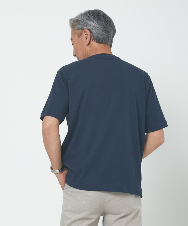 プレーティング天竺 ロゴプリント Tシャツ【一部店舗限定】