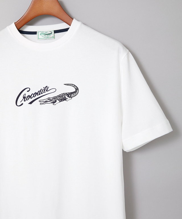 プレーティング天竺 ロゴプリント Tシャツ【一部店舗限定】