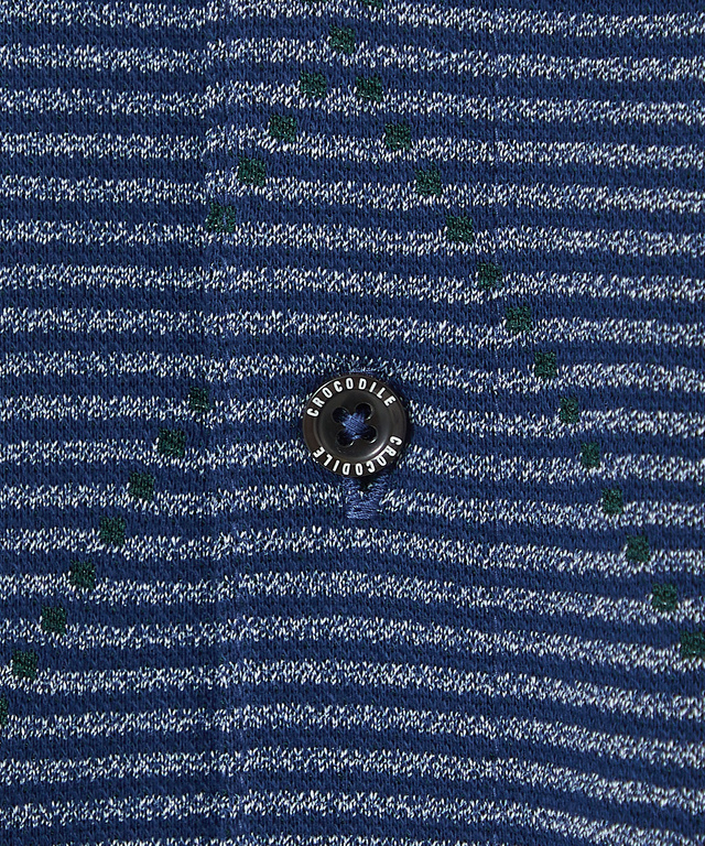 シルケット加工 地柄 ポロシャツ【日本製】