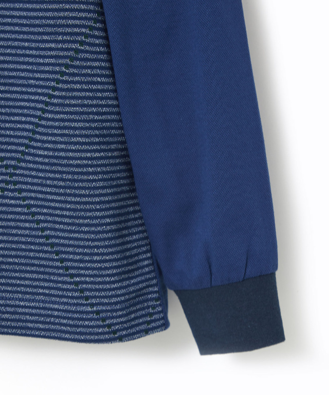 シルケット加工 地柄 ポロシャツ【日本製】