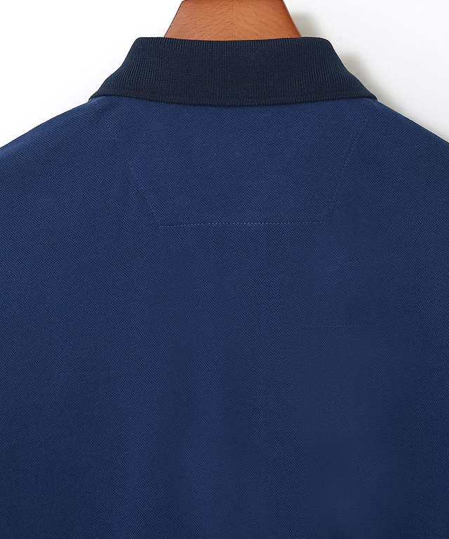 シルケット加工 地柄 ポロシャツ【日本製】