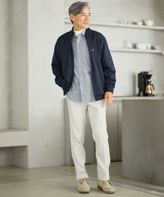 ハイネック リブ カットソー